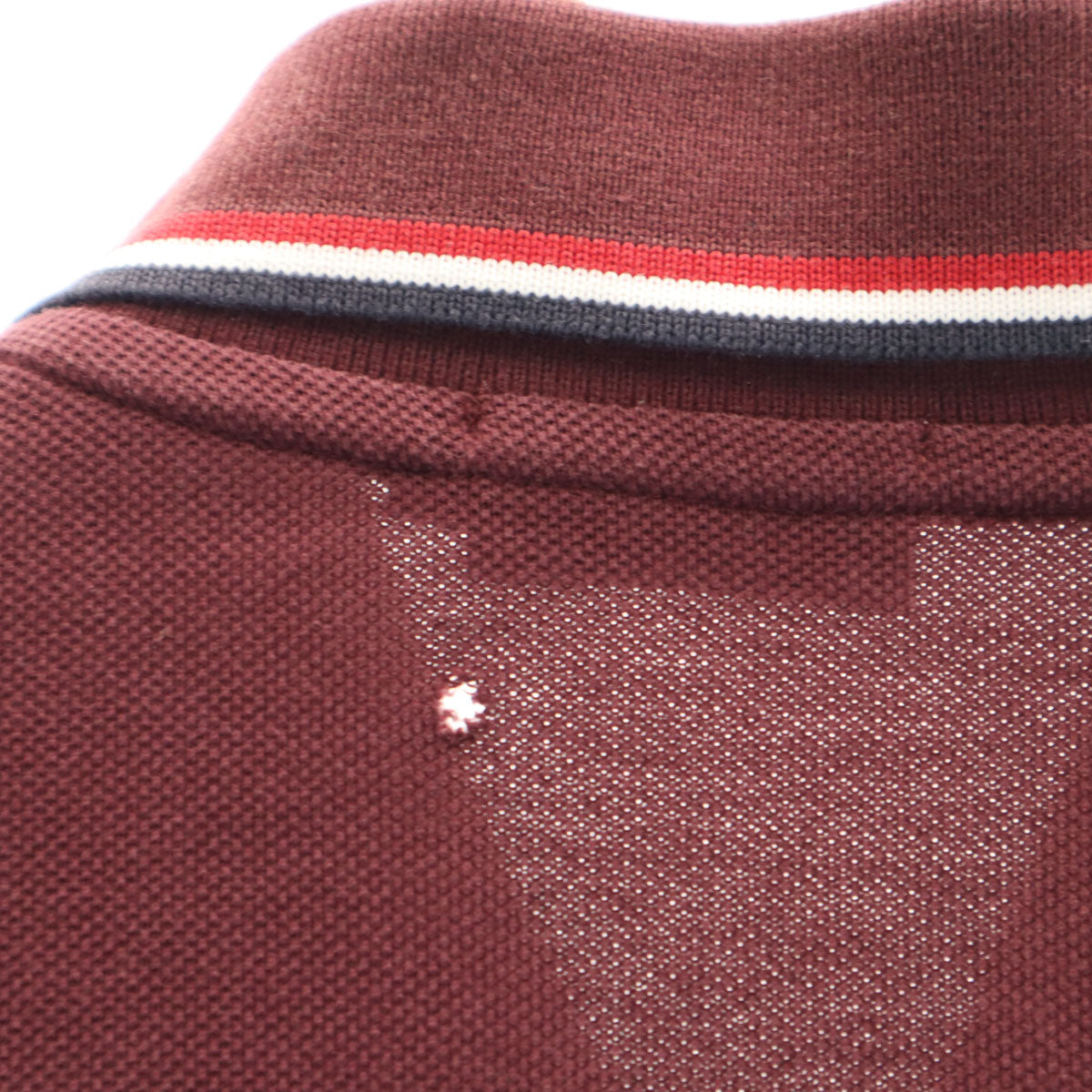 MONCLER モンクレール 半袖 ポロシャツ M ボルドー POLO MANICA メンズ