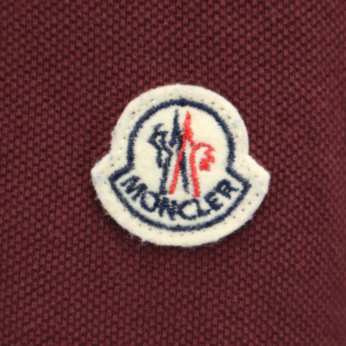 MONCLER モンクレール 半袖 ポロシャツ M ボルドー POLO MANICA メンズ