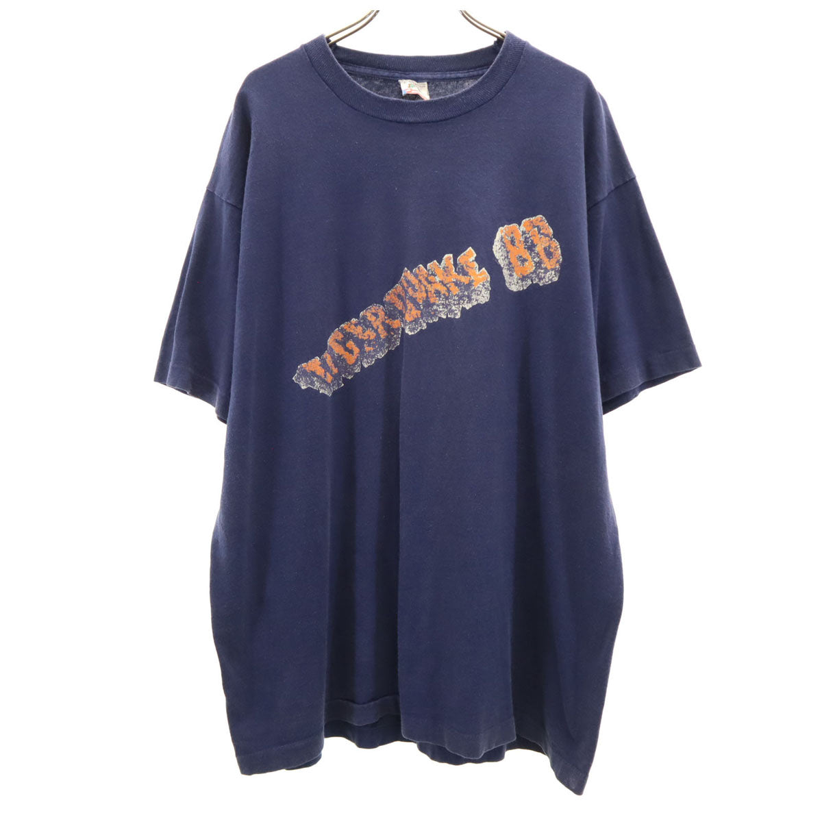 FRUIT OF THE LOOM フルーツオブザルーム 80s USA製 ヴィンテージ 半袖 Tシャツ XL ネイビー シングルステッチ メンズ