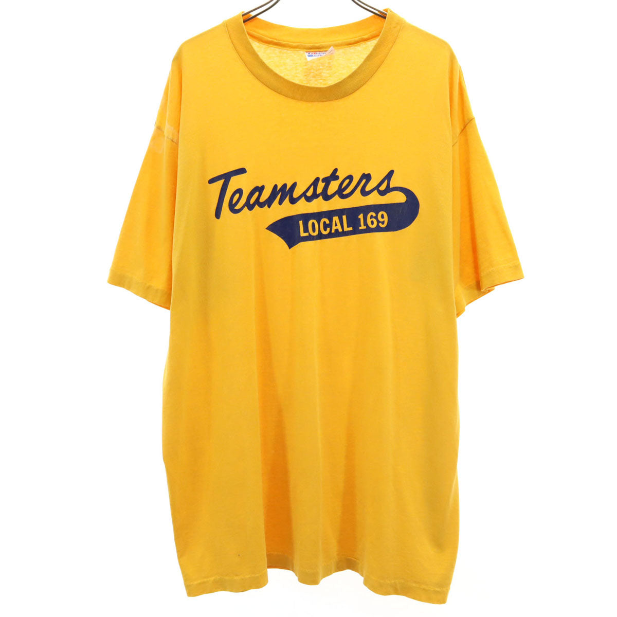 Hanes ヘインズ 90s USA製 オールド 半袖 Tシャツ XL イエロー系 シングルステッチ メンズ