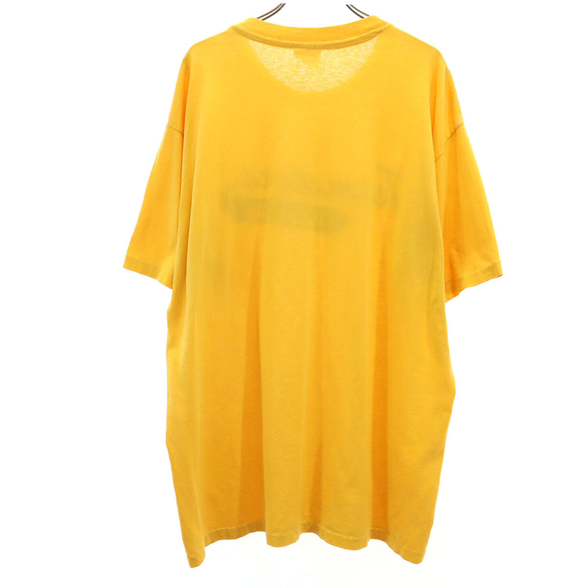 Hanes ヘインズ 90s USA製 オールド 半袖 Tシャツ XL イエロー系 シングルステッチ メンズ