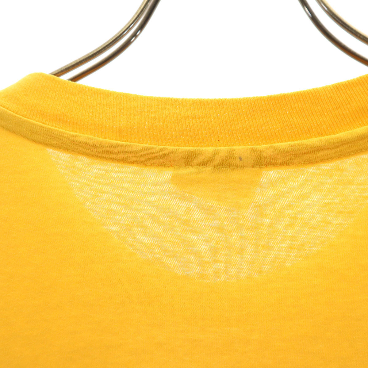 Hanes ヘインズ 90s USA製 オールド 半袖 Tシャツ XL イエロー系 シングルステッチ メンズ