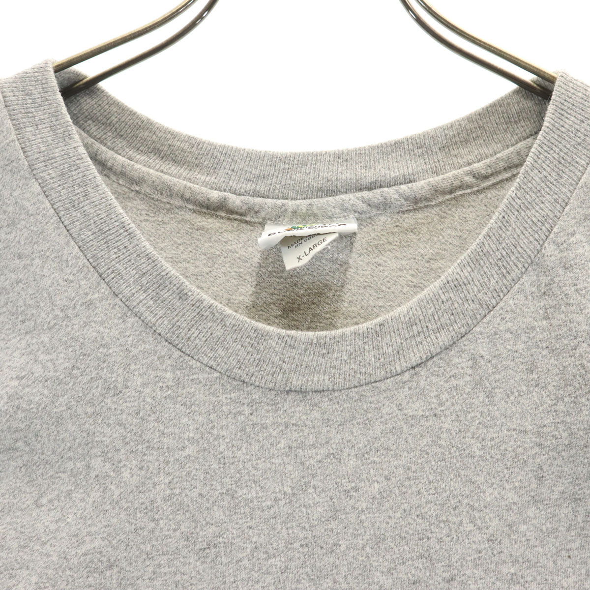 DUCK WEAR 90s USA製 オールド 半袖 Tシャツ XL グレー シングルステッチ メンズ