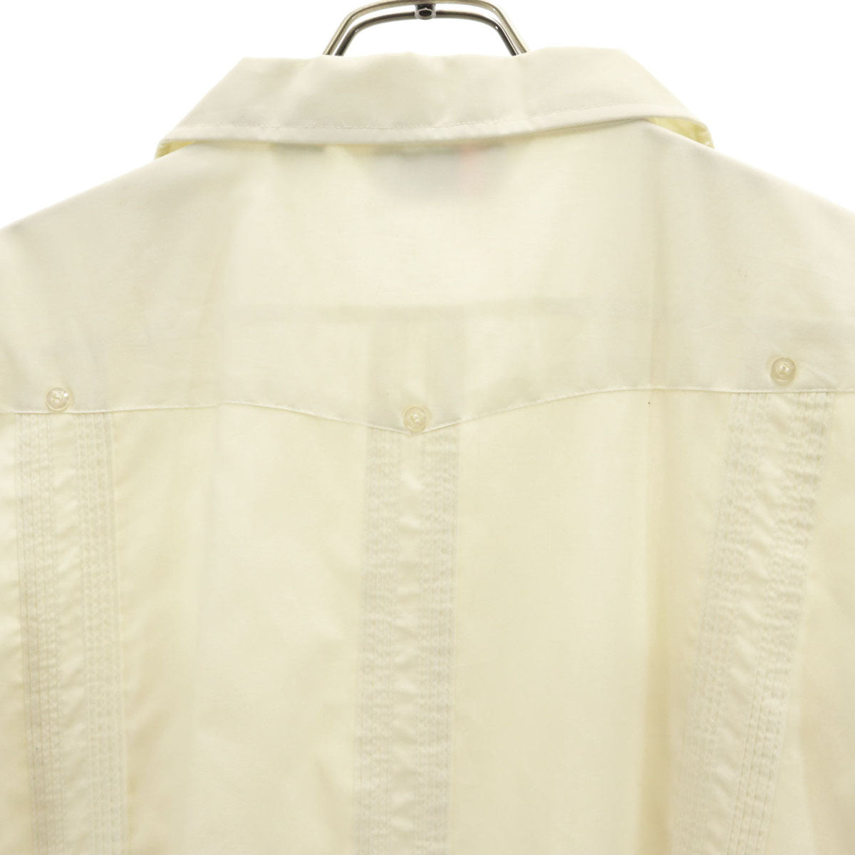 ROMANI ロマーニ 90s オールド 半袖 キューバシャツ XL ペールイエロー メンズ