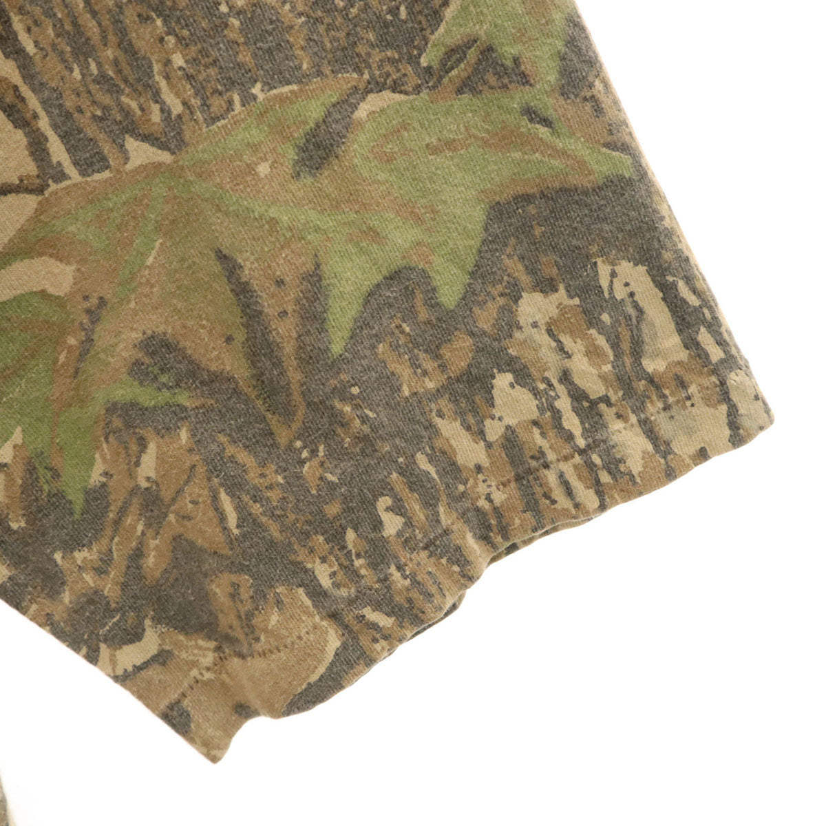 Duxbak ダックスバック 90s USA製 オールド 総柄 半袖 Tシャツ XL ベージュ系 シングルステッチ ポケT メンズ