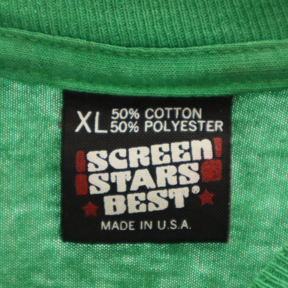 SCREEN STARS BEST スクリーンスターズベスト 80s USA製 オールド 半袖 Tシャツ XL グリーン シングルステッチ メンズ