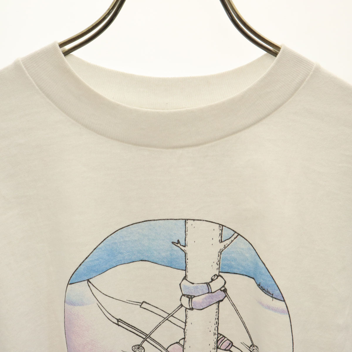 HAZELWOOD 90s オールド 長袖 Tシャツ L ホワイト メンズ