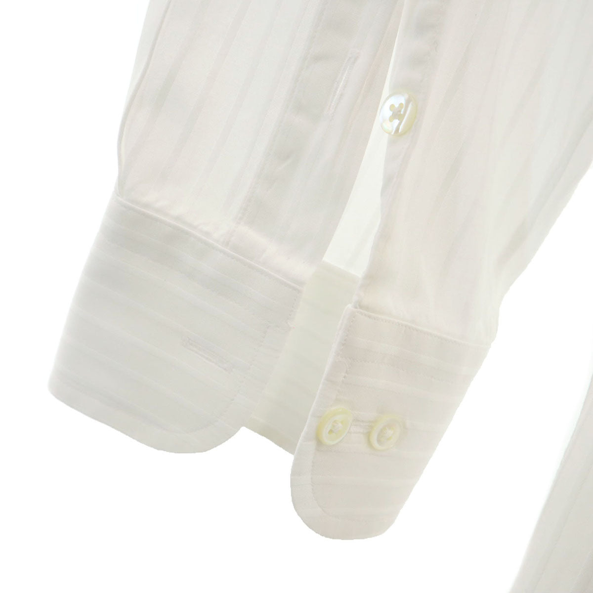 LANVIN LA COLLECTION ランバンコレクション 日本製 長袖 シャツ 41-80 ホワイト系 メンズ