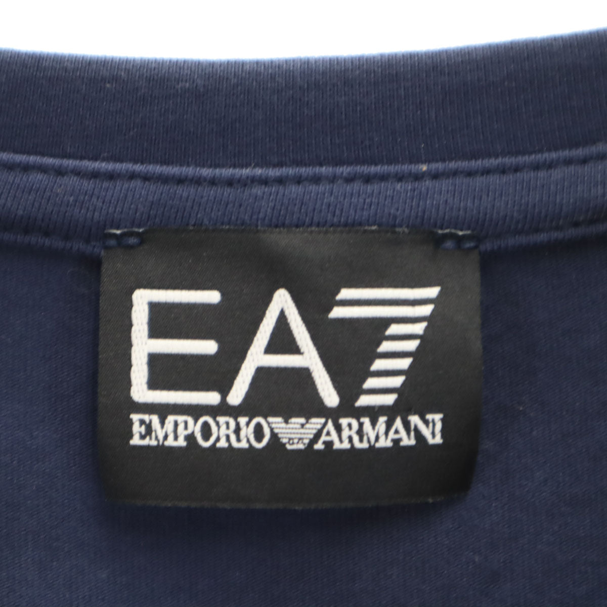 Emporio Armani エンポリオアルマーニ 長袖 Tシャツ M ブルー ストレッチ メンズ