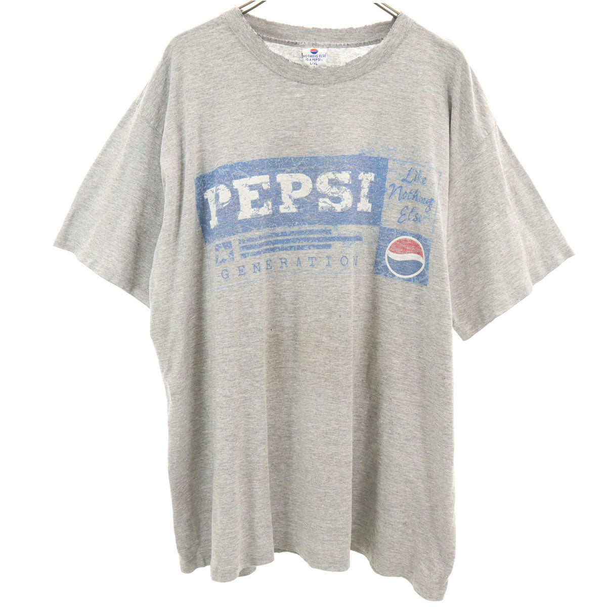 PEPSI ペプシ 90s USA製 オールド 半袖 Tシャツ L グレー シングルステッチ メンズ