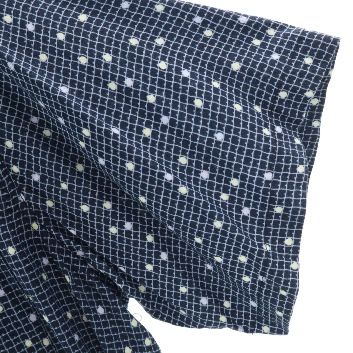CHERESKIN シェレスキン 90s オールド 総柄 半袖 シャツ ネイビー メンズ