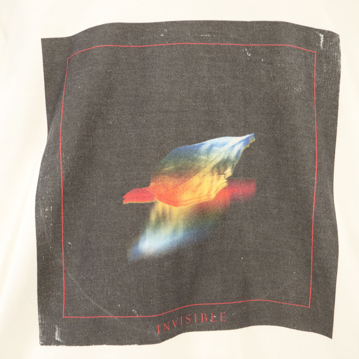 JOHN LAWRENCE SULLIVAN ジョンローレンスサリバン 日本製 INVISIBLE プリント 半袖 Tシャツ S ホワイト メンズ