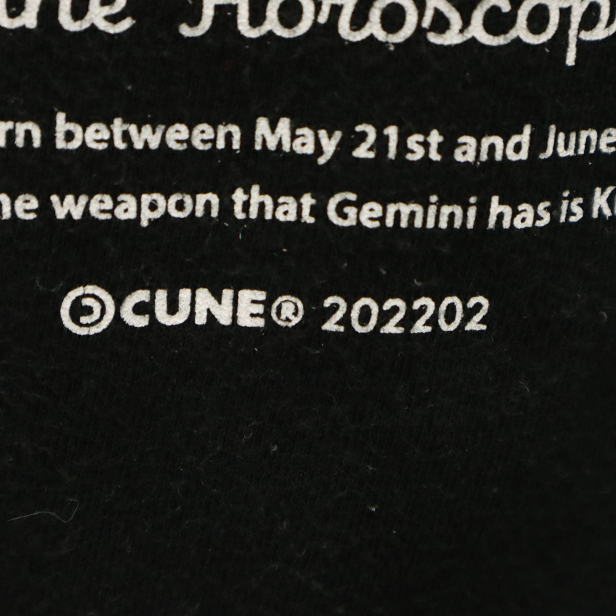 CUNE キューン 半袖 Tシャツ M ブラック メンズ