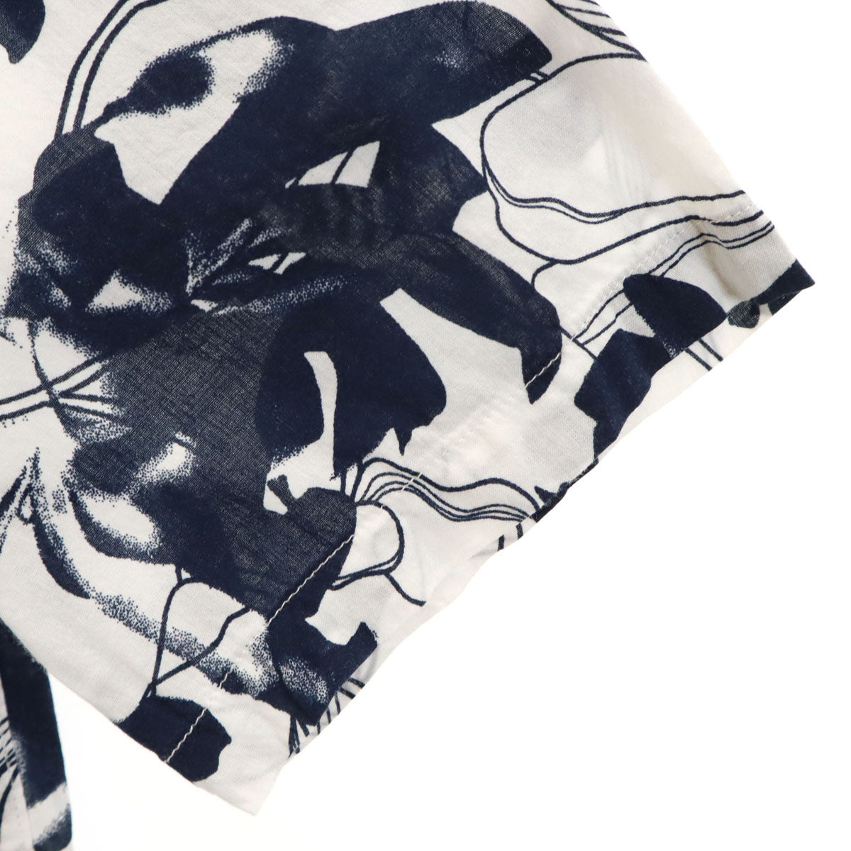 ARMANI EXCHANGE アルマーニエクスチェンジ 半袖 オープンカラーシャツ XS ホワイト系 メンズ