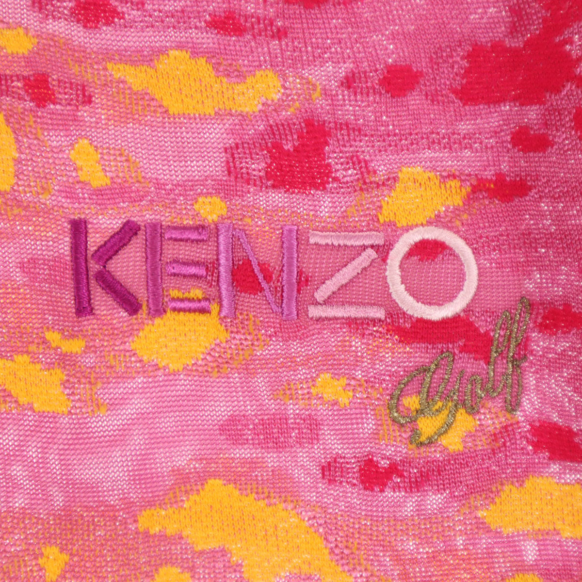 KENZO GOLF ケンゾーゴルフ 90s 日本製 オールド 半袖 ポロシャツ 3 オレンジ系 メンズ