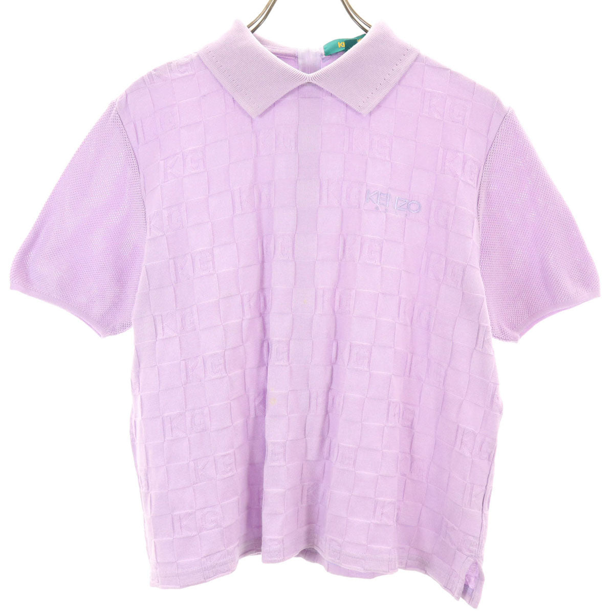 KENZO GOLF ケンゾーゴルフ 90s 日本製 オールド 半袖 ポロシャツ 2 パープル レディース