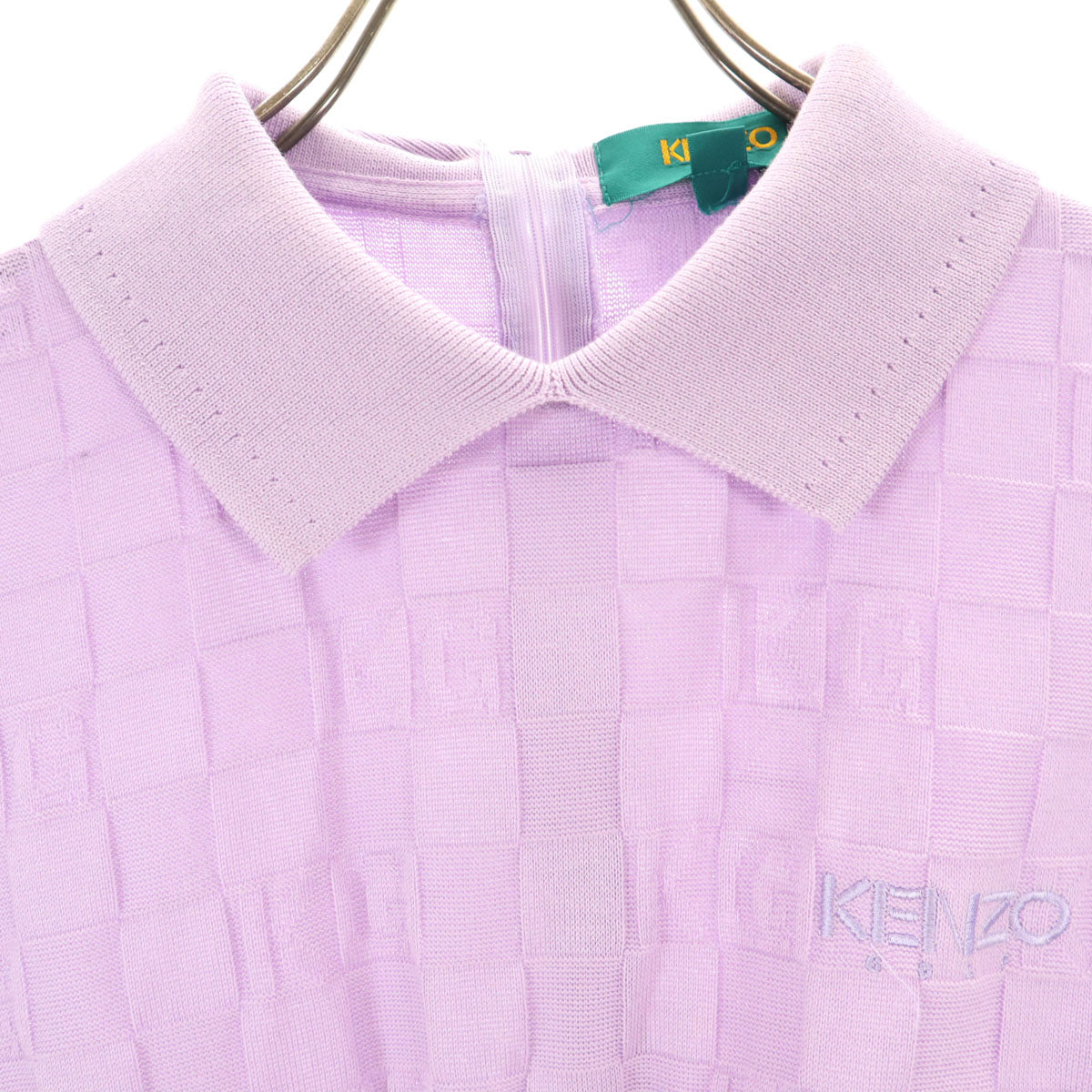 KENZO GOLF ケンゾーゴルフ 90s 日本製 オールド 半袖 ポロシャツ 2 パープル レディース