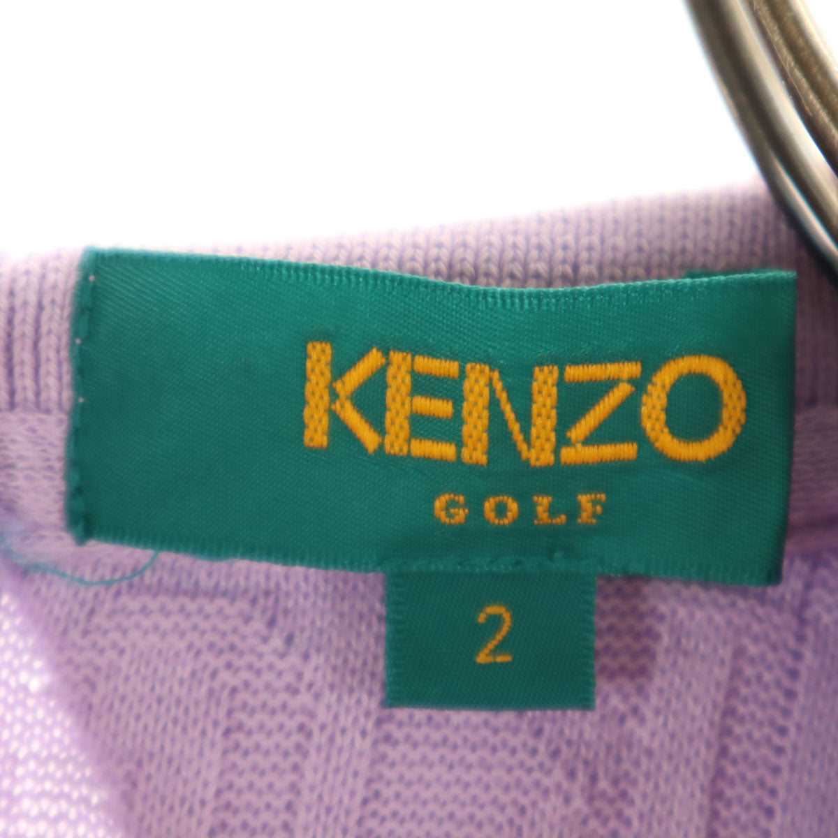 KENZO GOLF ケンゾーゴルフ 90s 日本製 オールド 半袖 ポロシャツ 2 パープル レディース