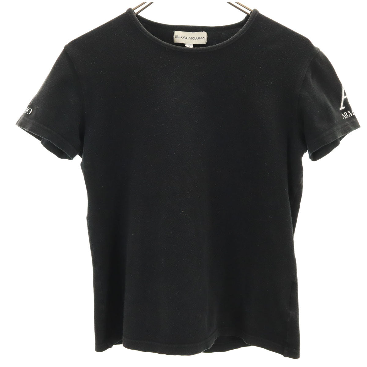 Emporio Armani エンポリオアルマーニ 日本製 半袖 Tシャツ M ブラック レディース