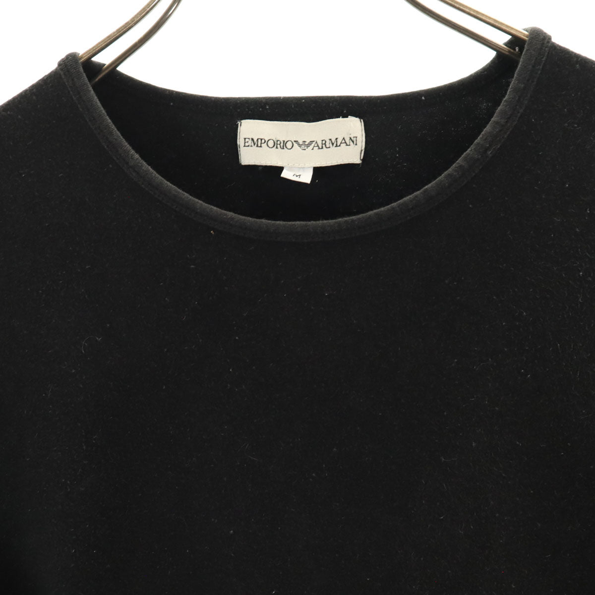 Emporio Armani エンポリオアルマーニ 日本製 半袖 Tシャツ M ブラック レディース