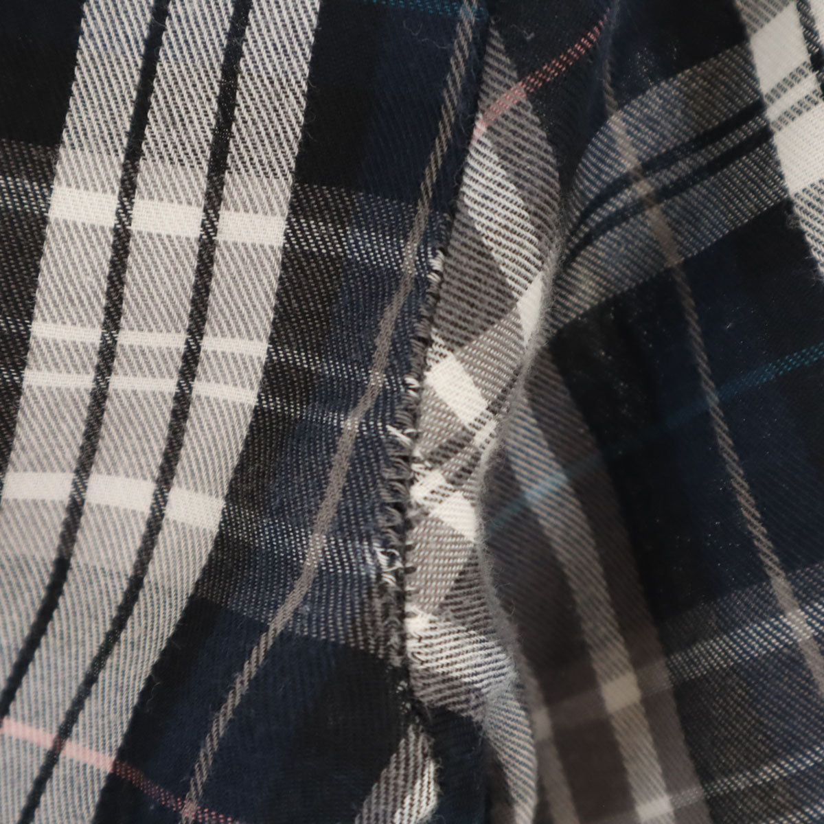 ARMANI EXCHANGE アルマーニエクスチェンジ チェック柄 長袖 シャツ XS 黒系 レディース