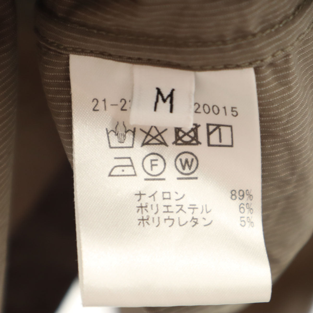 COLUMN コラム 日本製 ストライプ柄 長袖 シャツ M ブラウン系 ストレッチ メンズ