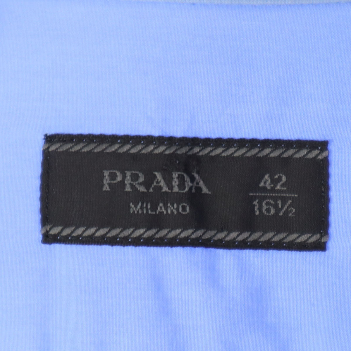 PRADA プラダ 長袖 シャツ 42 青紫系 メンズ
