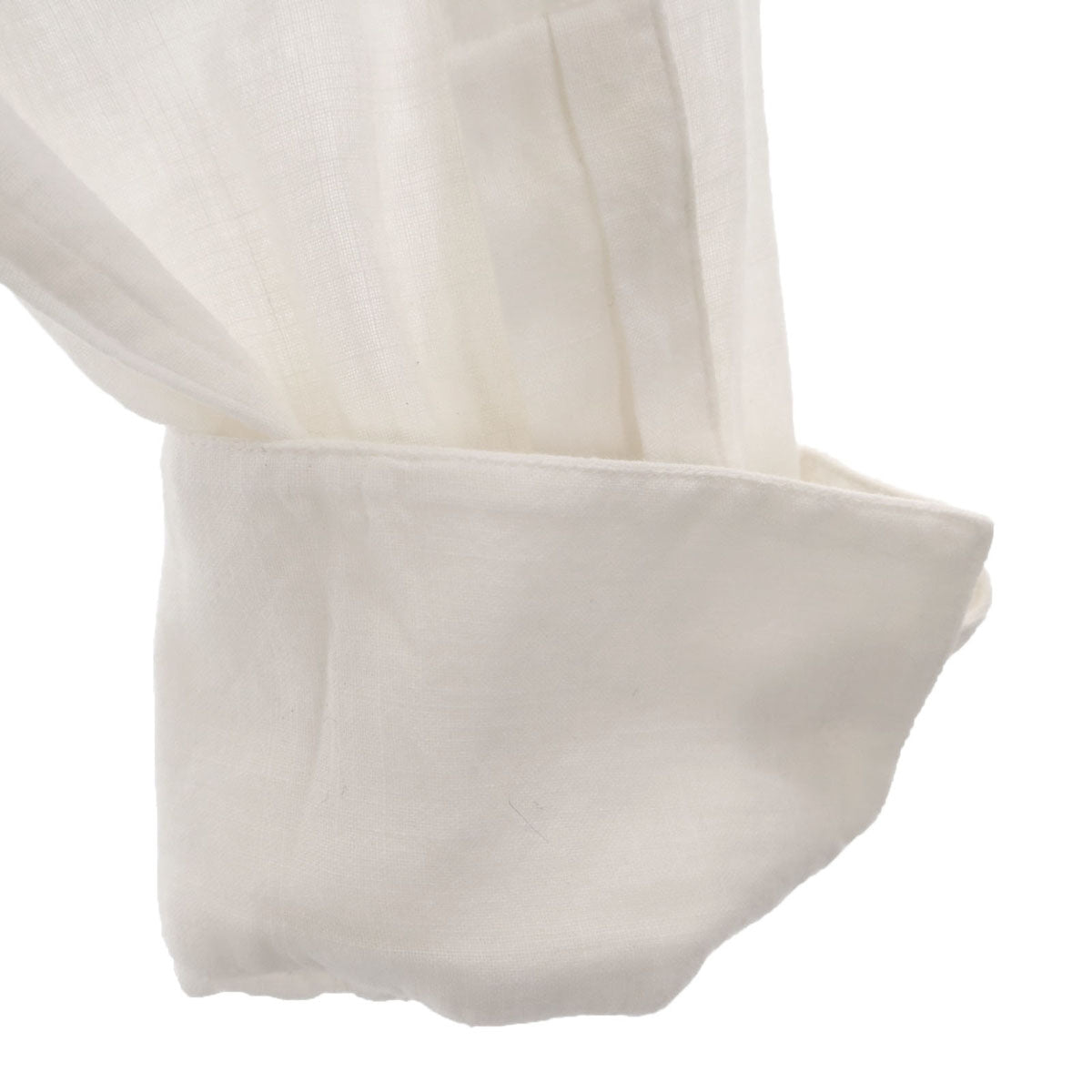 SAINT LAURENT サンローラン イタリア製 長袖 バンドカラーシャツ 42 ホワイト メンズ