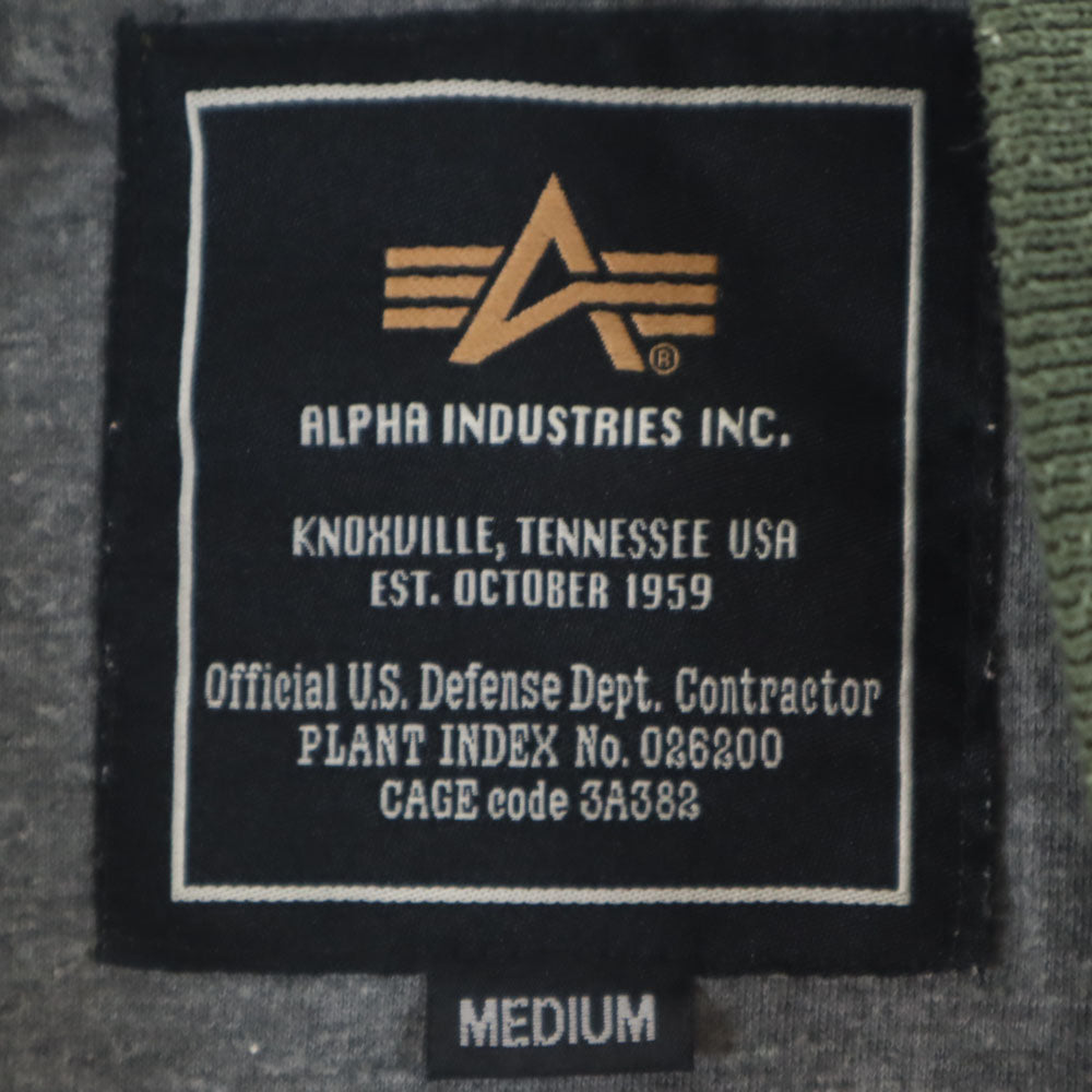 ALPHA INDUSTRIES INC アルファインダストリーズ MA-1 フライトジャケット M カーキ メンズ