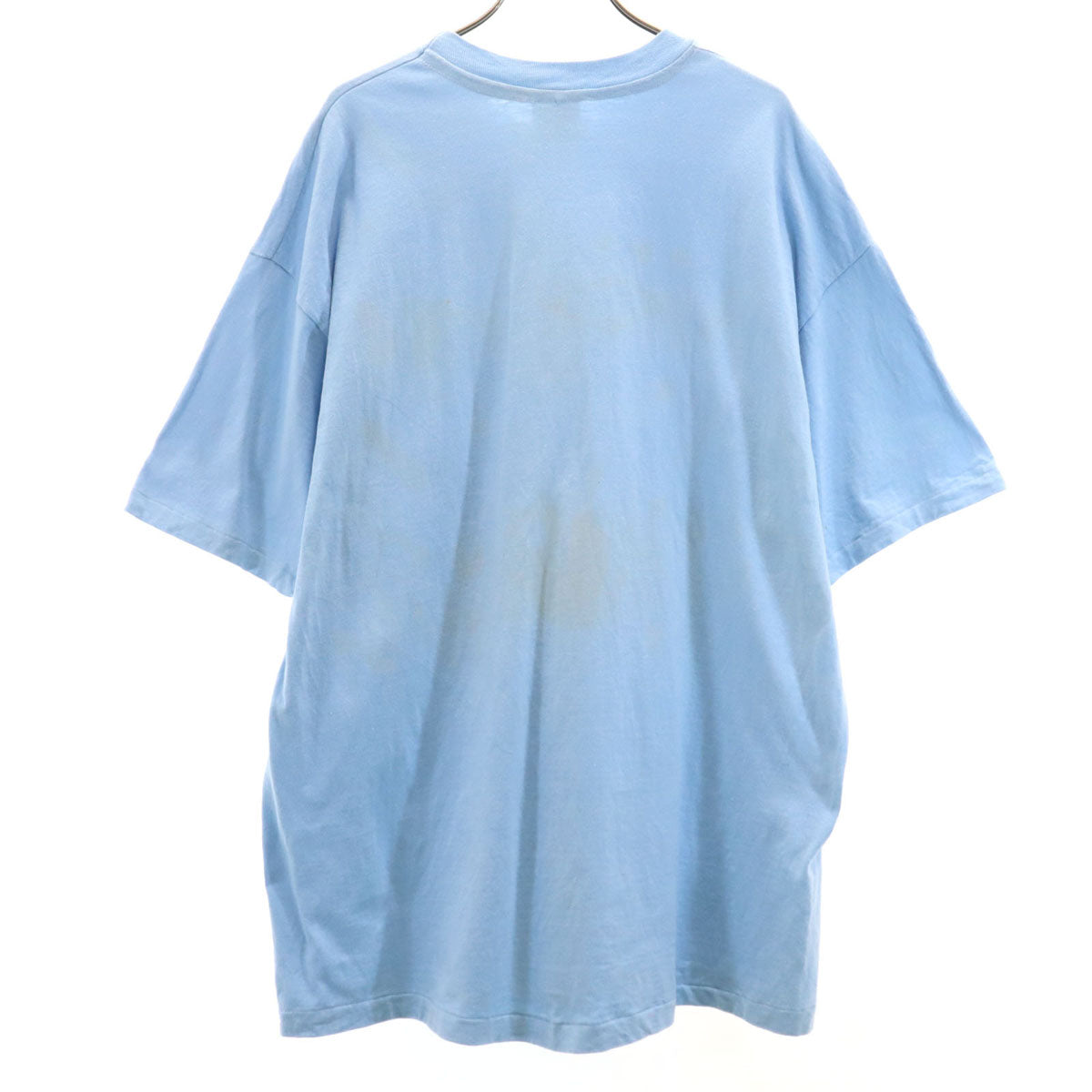 Hanes ヘインズ 90s USA製 オールド Darby Dental Supply 半袖 Tシャツ XL 水色 BEEFY-T シングルステッチ 企業モノ メンズ