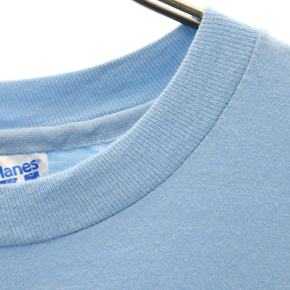 Hanes ヘインズ 90s USA製 オールド Darby Dental Supply 半袖 Tシャツ XL 水色 BEEFY-T シングルステッチ 企業モノ メンズ