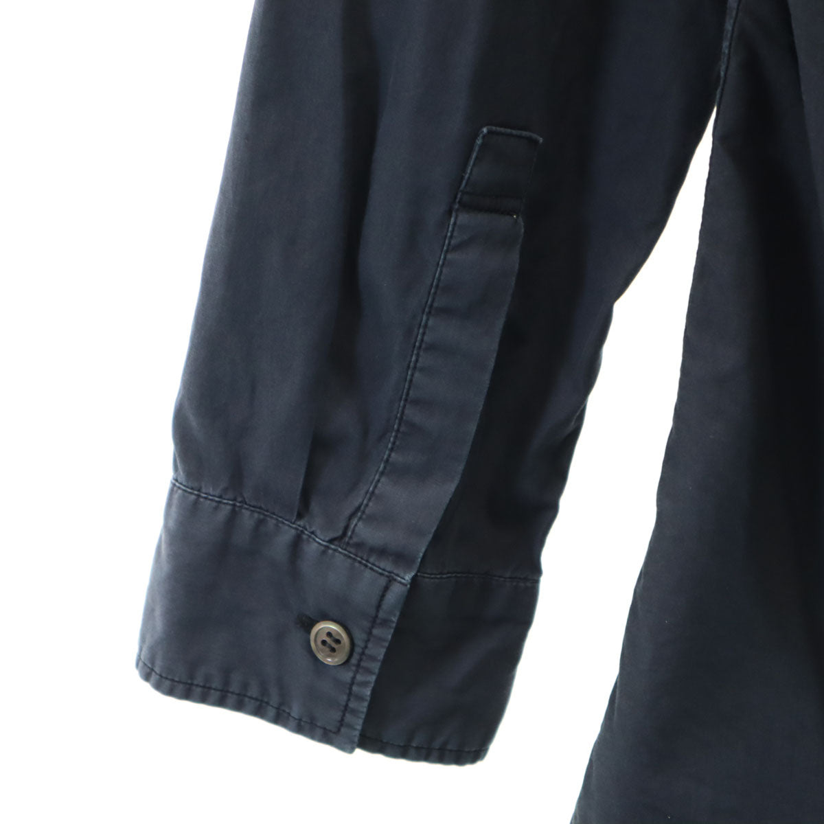 Y's ワイズ 日本製 長袖 アシメ シャツ 1 濃紺 ヨウジヤマモト 変形 レディース