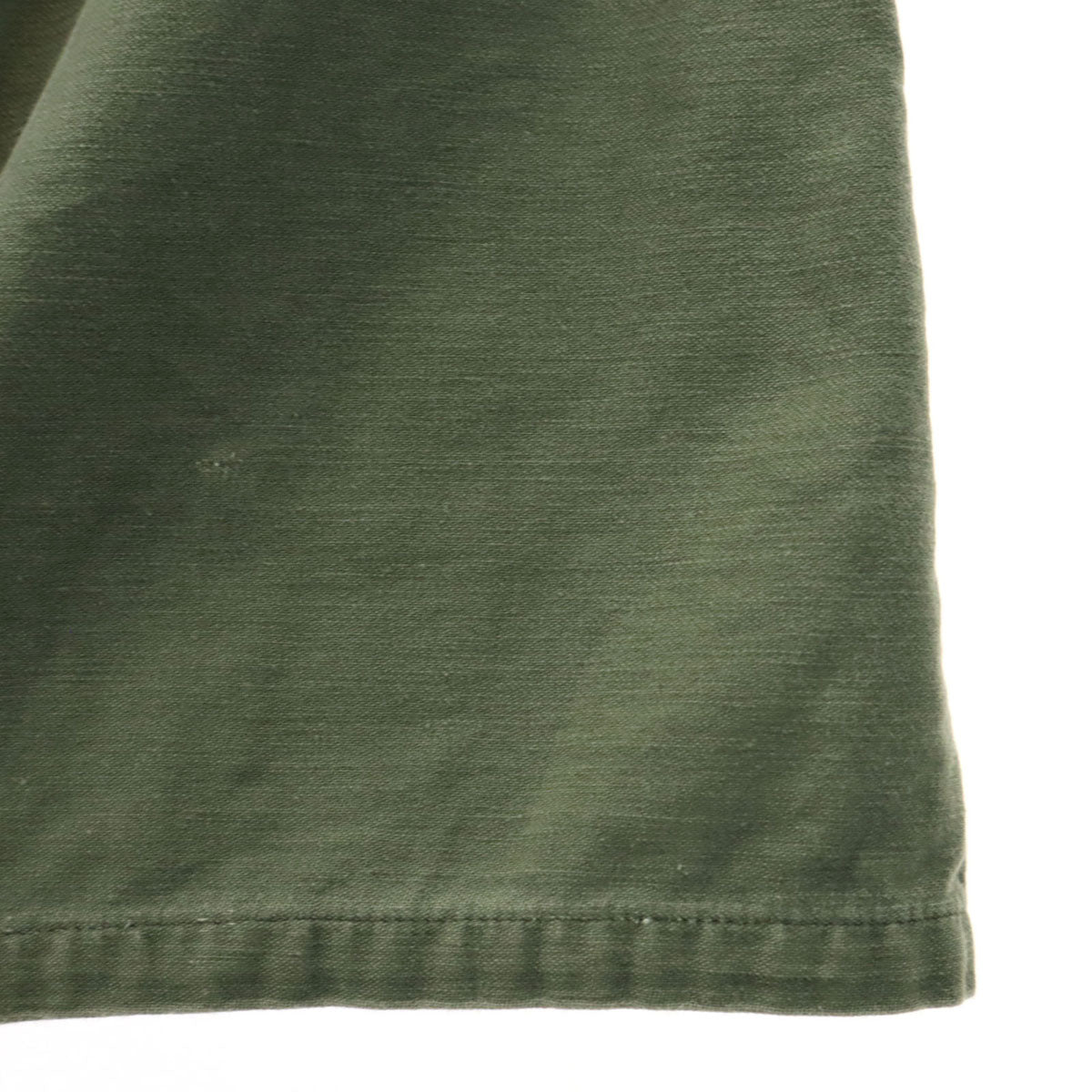 US ARMY アメリカ軍 70s DSA ヴィンテージ ユーティリティ 長袖 ミリタリーシャツ 15 1/2 33 カーキ メンズ