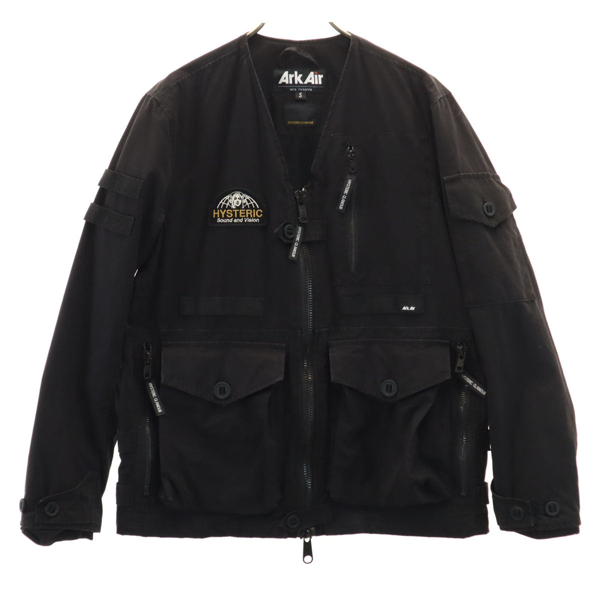 HYSTERIC GLAMOUR ヒステリックグラマー ArkAir アークエアー別注 UK製 トラフィック 02203AB01 ジャケット S ブラック メンズ