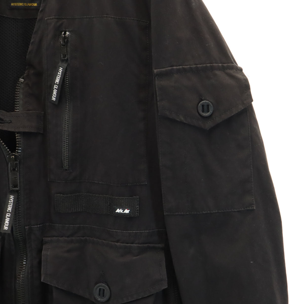 HYSTERIC GLAMOUR ヒステリックグラマー ArkAir アークエアー別注 UK製 トラフィック 02203AB01 ジャケット S ブラック メンズ