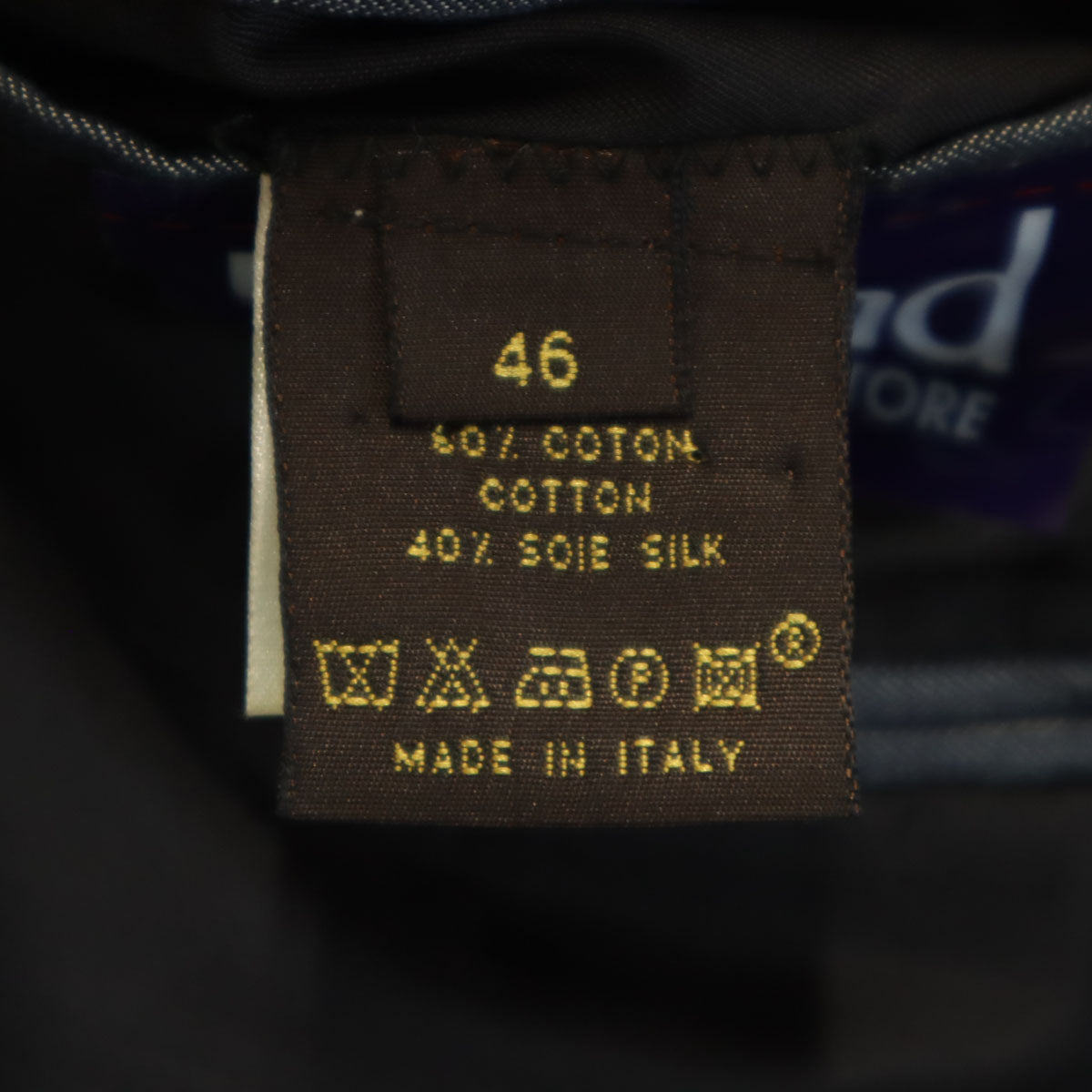 LOUIS VUITTON ルイヴィトン イタリア製 ヘリンボーン柄 デニムテーラードジャケット 46 チャコールグレー メンズ