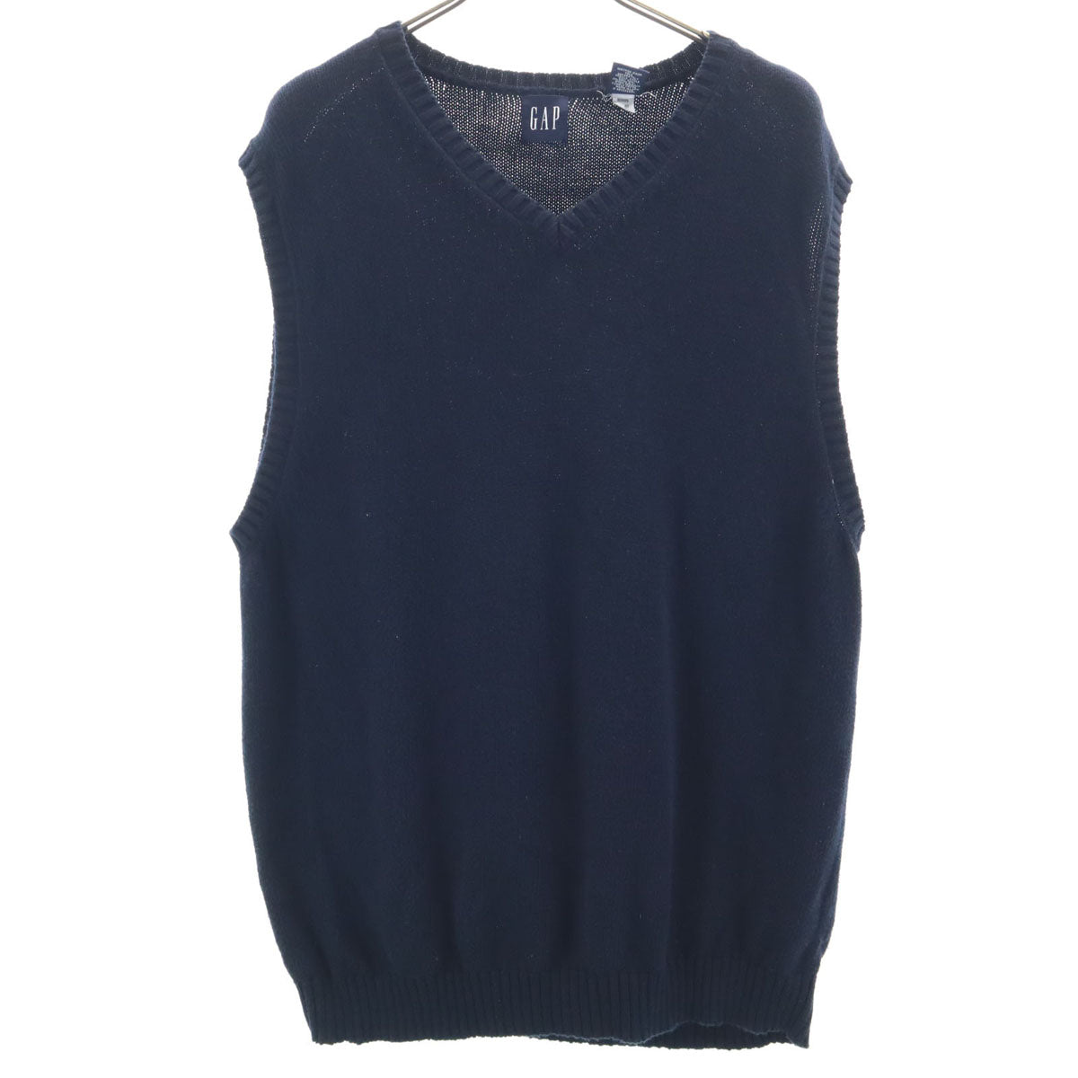 GAP ギャップ オールド Vネック ニットベスト M ネイビー メンズ