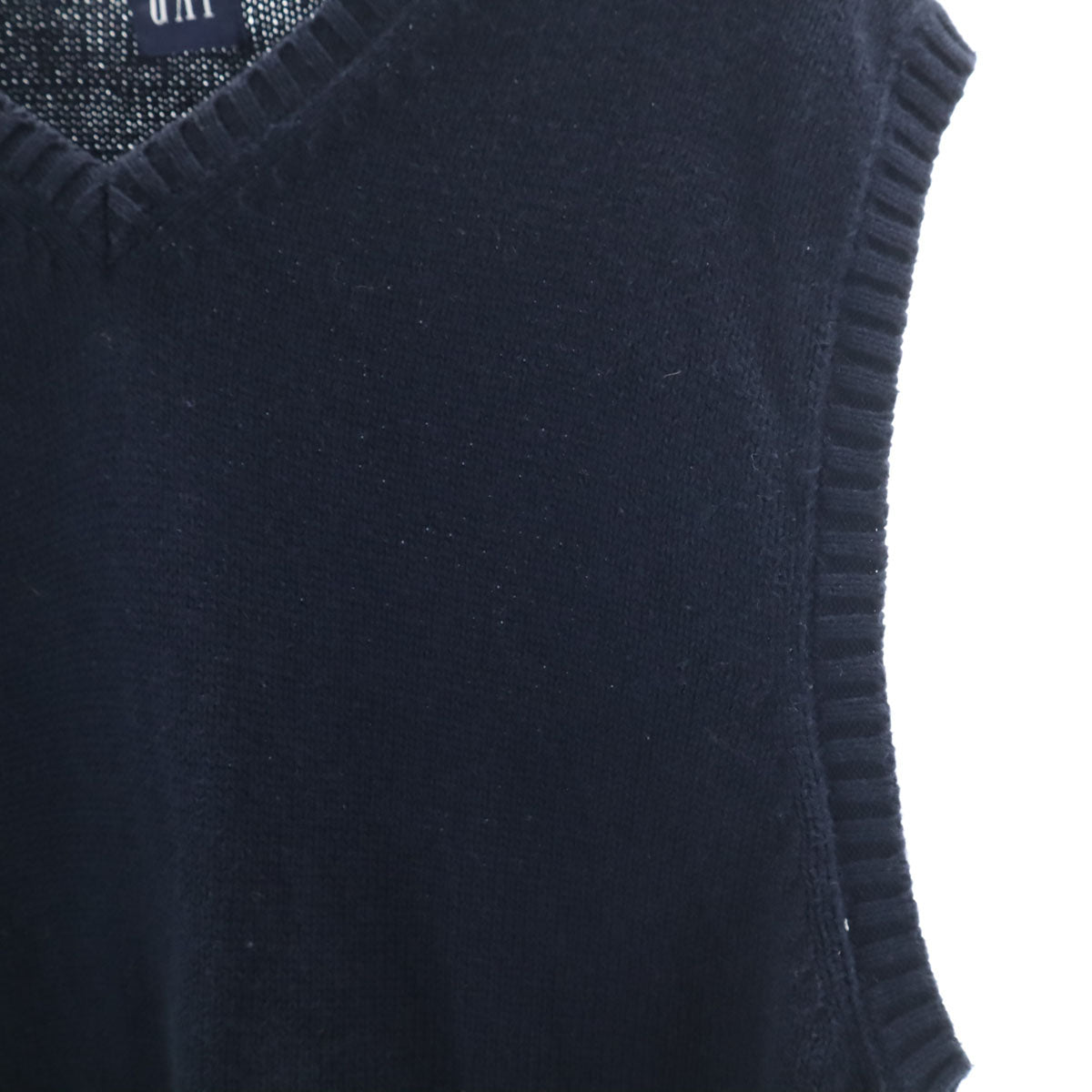 GAP ギャップ オールド Vネック ニットベスト M ネイビー メンズ