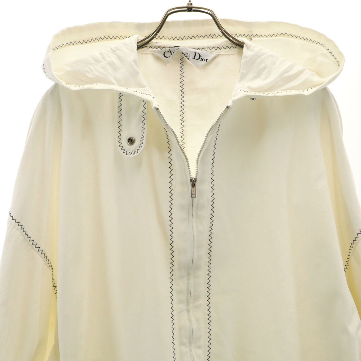 Christian Dior SPORTS クリスチャンディオールスポーツ 90s オールド フーデッド ジャケット アイボリー メンズ