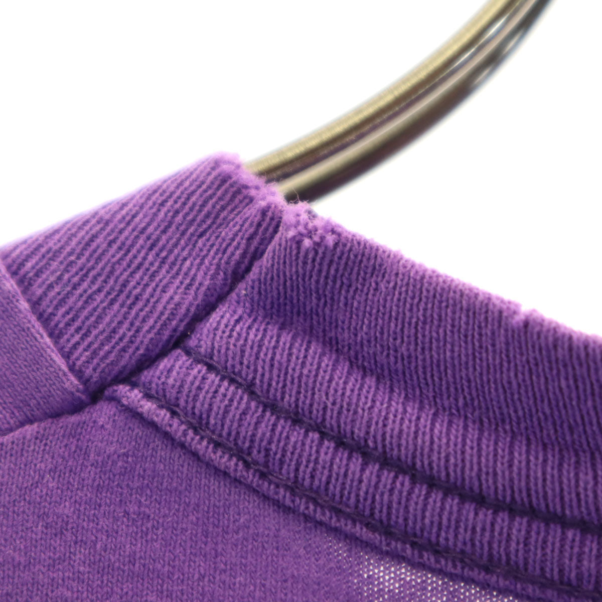 FRUIT OF THE LOOM フルーツオブザルーム 90s オールド USA製 キャット 半袖 Tシャツ S パープル シングルステッチ 猫 メンズ