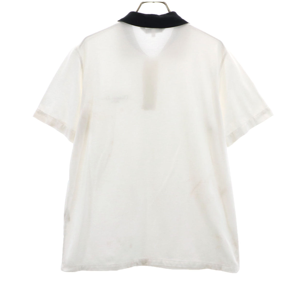 Christian Dior SPORTS クリスチャンディオールスポーツ 90s オールド 半袖 ポロシャツ L 白 鹿の子地 レディース