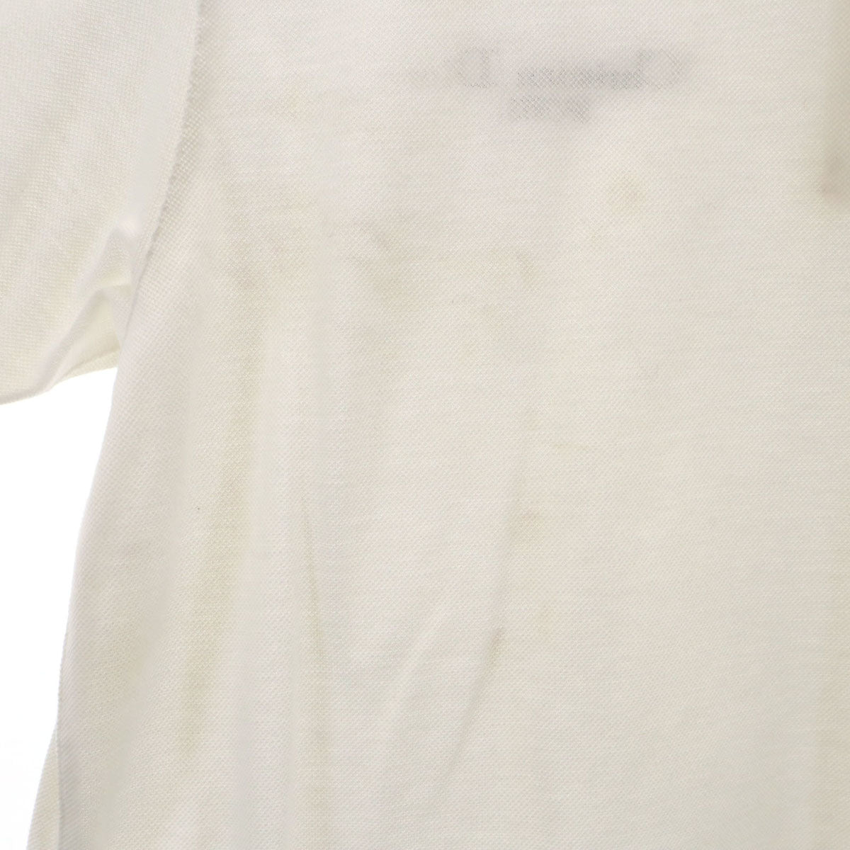 Christian Dior SPORTS クリスチャンディオールスポーツ 90s オールド 半袖 ポロシャツ L 白 鹿の子地 レディース