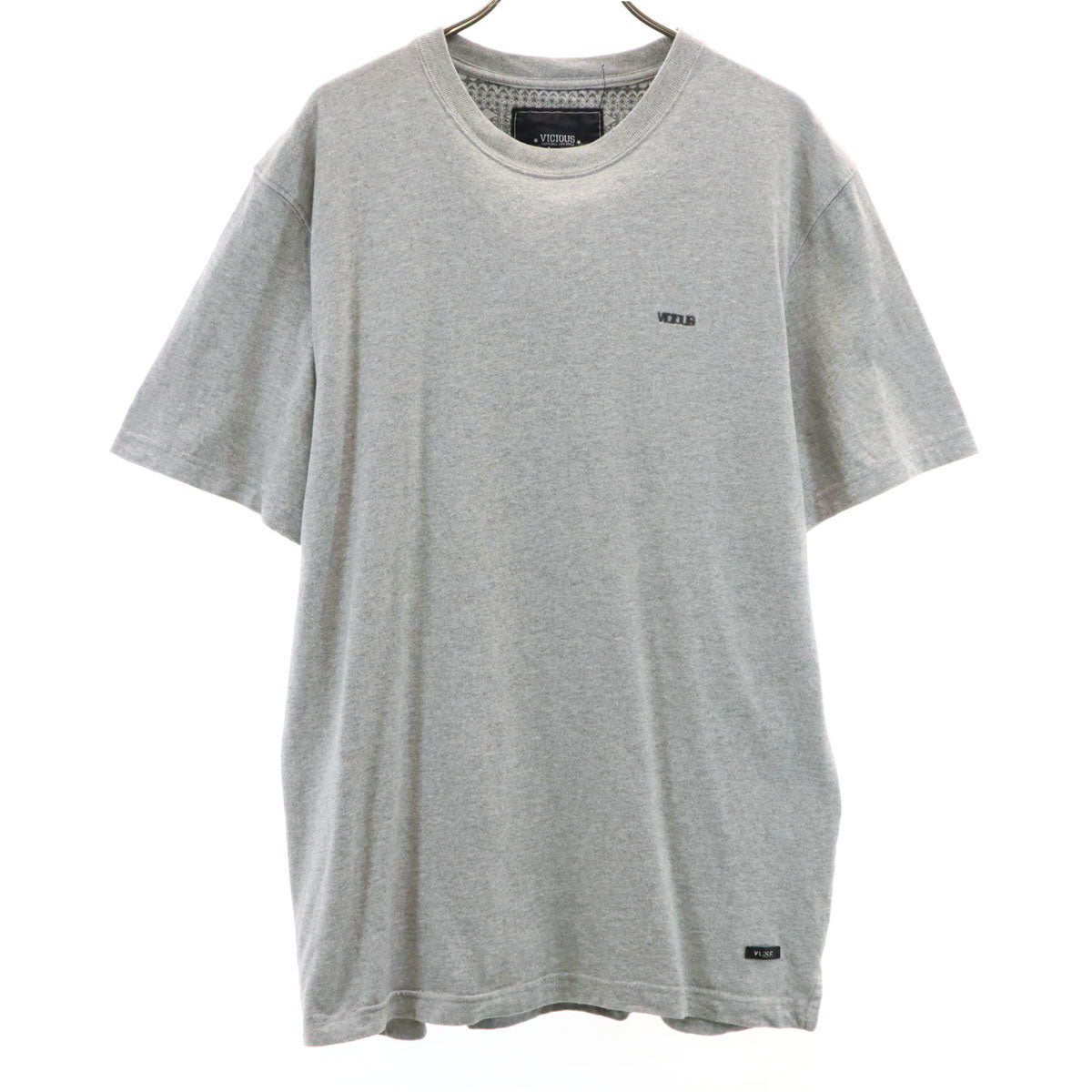 VICIOUS 半袖 Tシャツ グレー メンズ