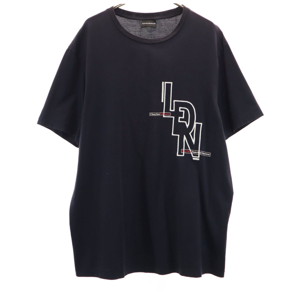 Emporio Armani エンポリオアルマーニ 半袖 Tシャツ XXL 黒 ビックサイズ メンズ