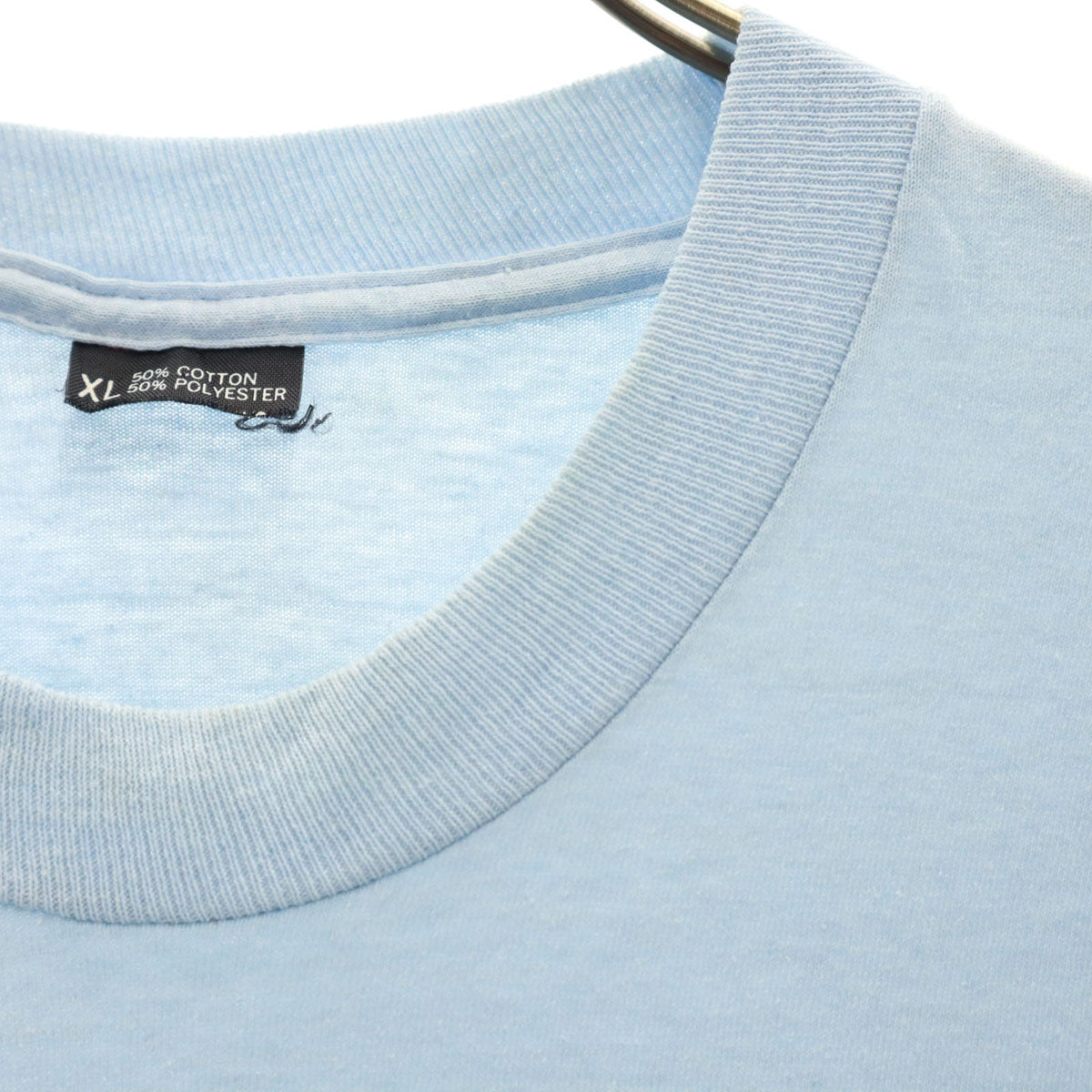 90s USA製 オールド 半袖 CALIFORNIA Tシャツ XL 水色 カウスカル サボテン メンズ