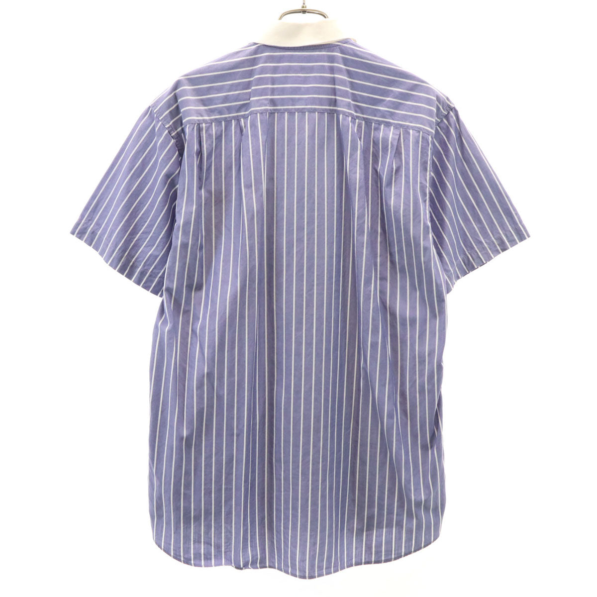 Christian Dior クリスチャンディオール 90s オールド ストライプ柄 半袖 シャツ M ネイビー系 メンズ