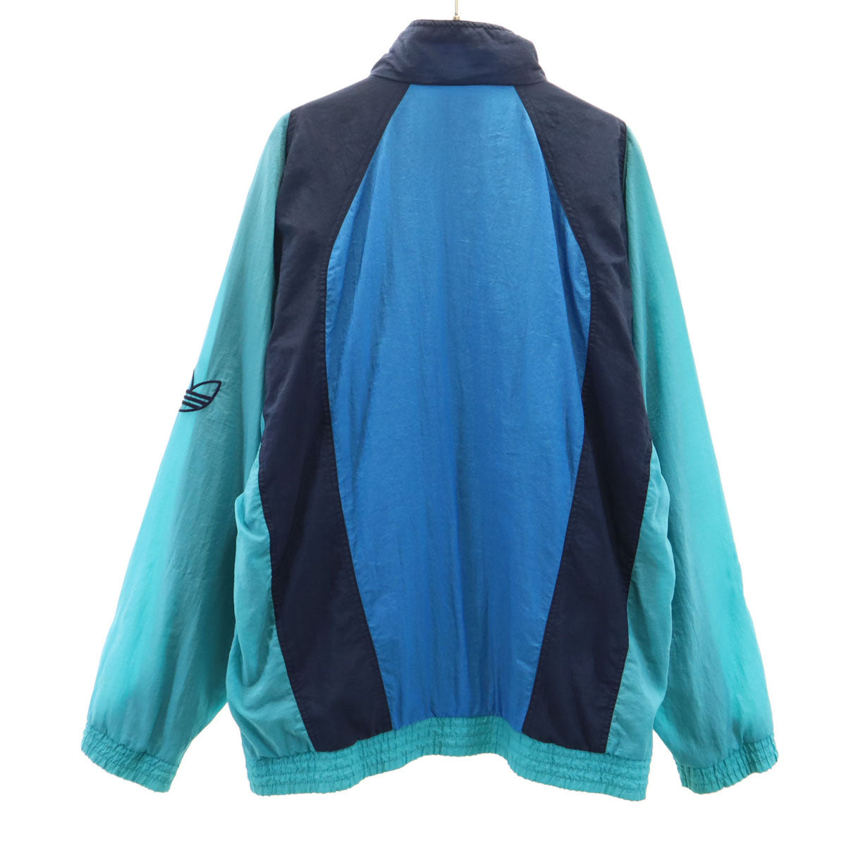 adidas アディダス 80s ヴィンテージ トレフォイルロゴ ウインドブレーカー M グリーン系 メンズ