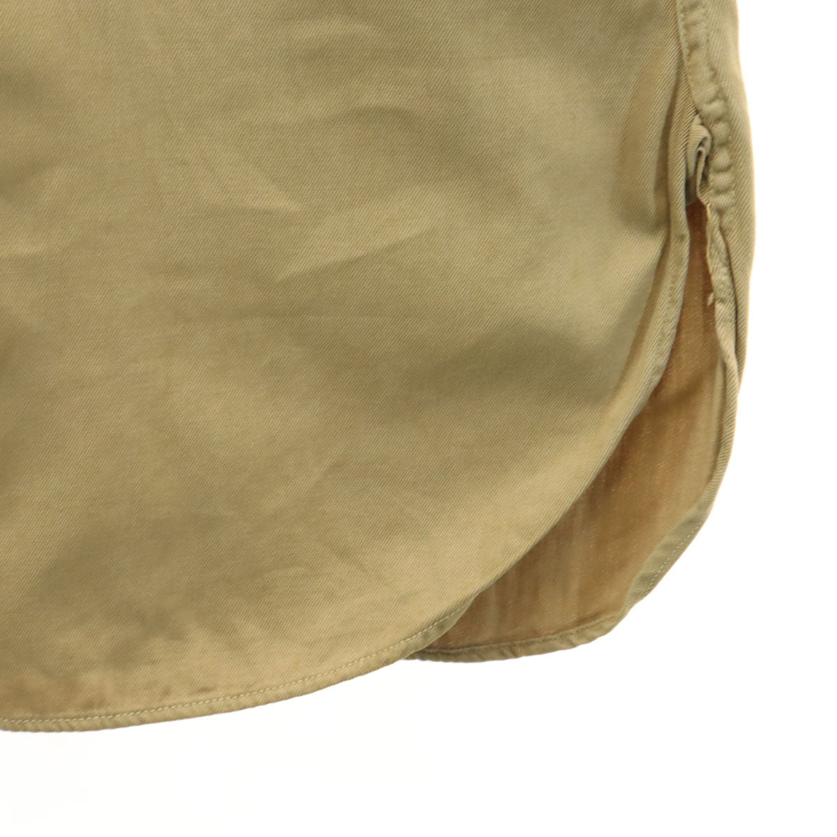 US ARMY アメリカ軍 40s WW2 ヴィンテージ 長袖 陸軍将校 ミリタリーシャツ 15-33 カーキ メンズ