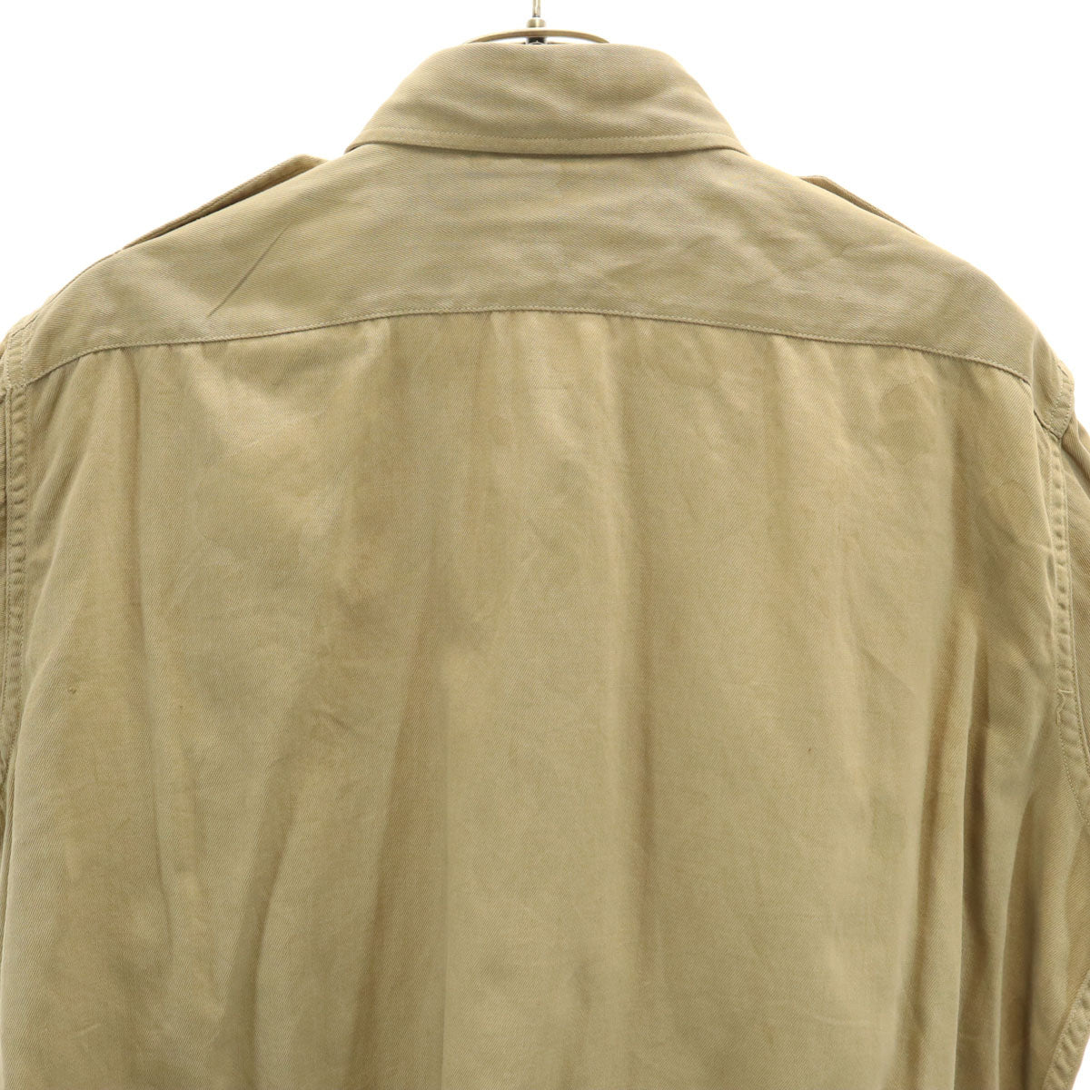 US ARMY アメリカ軍 40s WW2 ヴィンテージ 長袖 陸軍将校 ミリタリーシャツ 15-33 カーキ メンズ