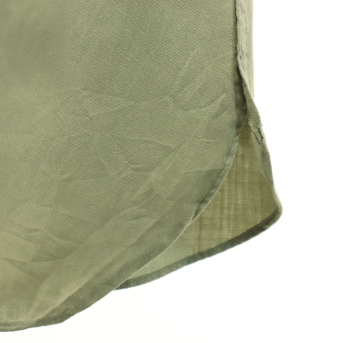 ARROW アロー 70s ヴィンテージ 長袖 オープンカラー ミリタリーシャツ 15-151/2 カーキ メンズ